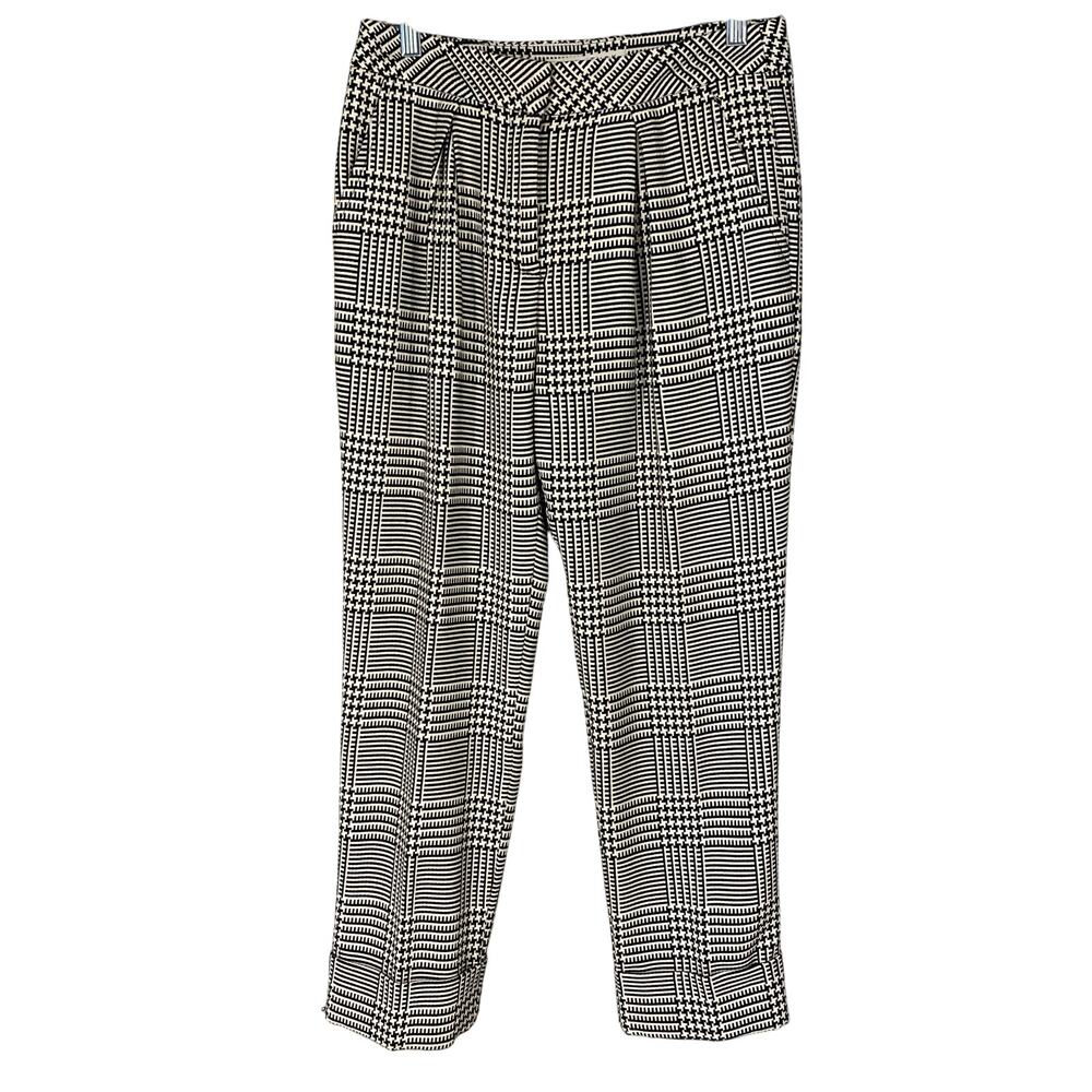 🖤 Trina Turk Plaid Pants 👖 Size 4 Cropped Stretch
